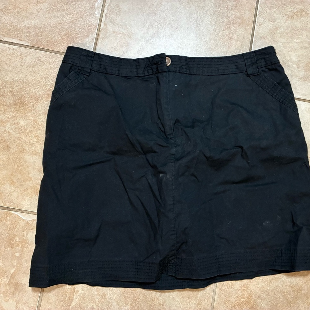 Faded Glory Elegant Black Skirt sz 16W